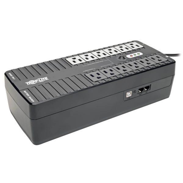 Tripp Lite ECO750UPS UPS No Break Standby de 750VA 450W - 12 Tomacorrientes NEMA 5-15R, 120V, 50/60 Hz, clavija 5-15P, ENERGY STAR, Instalación en Pared o Escritorio