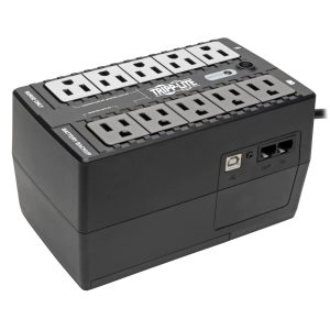 Tripp Lite ECO550UPS UPS No Break Standby de 550VA 300W - 10 Tomacorrientes NEMA 5-15R, 120V, 50/60 Hz, clavija 5-15P, ENERGY STAR, Instalación en Pared o Escritorio