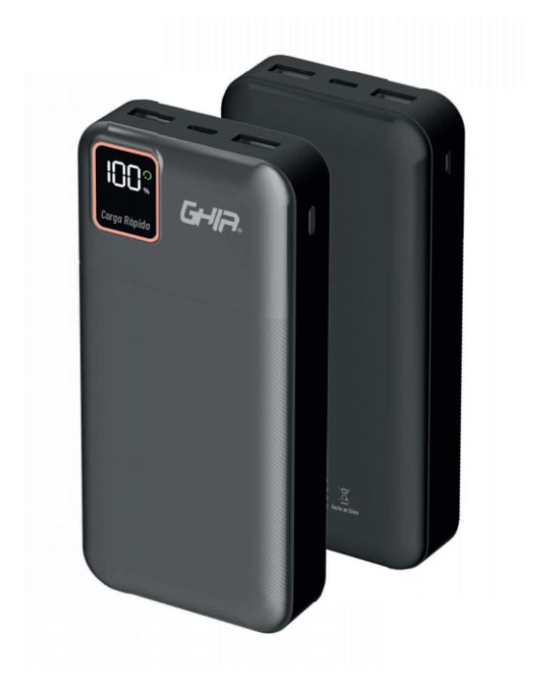 Ghia GAC-242 batería externa 20000 mAh Gris - Imagen 2