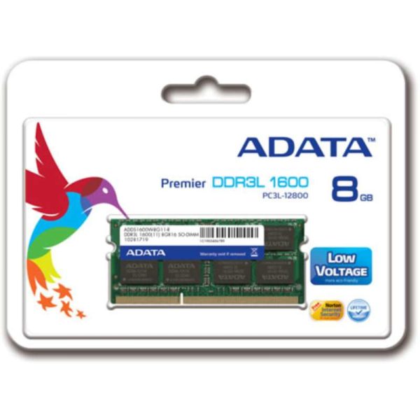 ADATA ADDS1600W8G11-S módulo de memoria 8 GB 1 x 8 GB DDR3L 1600 MHz - Imagen 2