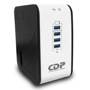 CDP R2CU-AVR1008 regulador de voltaje 8 salidas AC 120-220 V Negro, Blanco