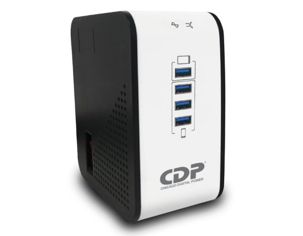 CDP R2CU-AVR1008 regulador de voltaje 8 salidas AC 120-220 V Negro, Blanco