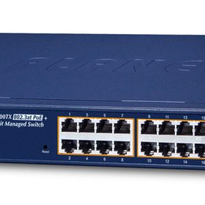 PLANET FGSW-1816HPS dispositivo de redes Gestionado L2 Fast Ethernet (10/100) Energía sobre Ethernet (PoE) Azul
