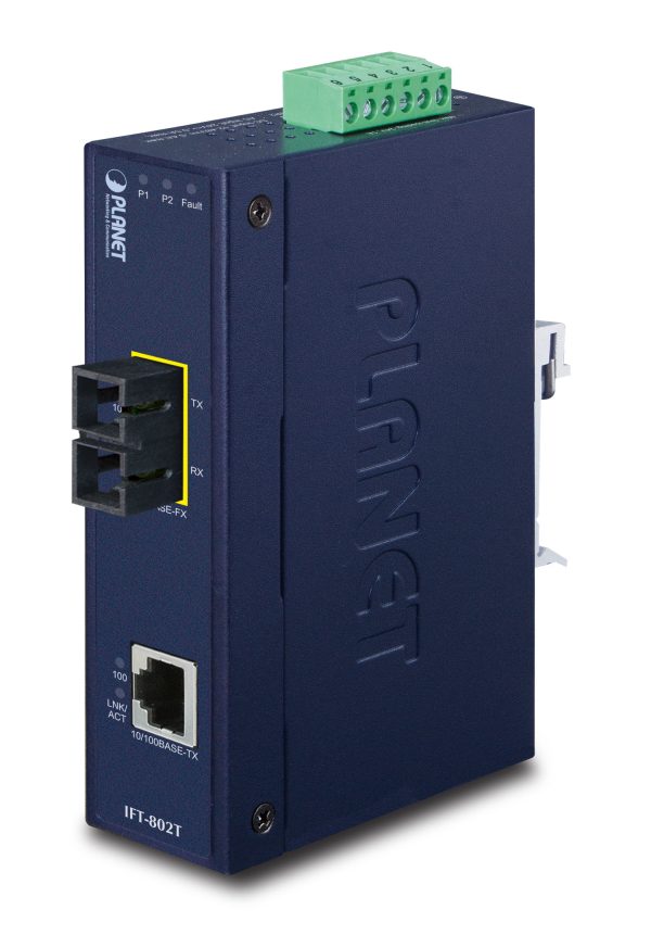 PLANET IFT-802T convertidor de red 200 Mbit/s 1310 nm Azul - Imagen 4
