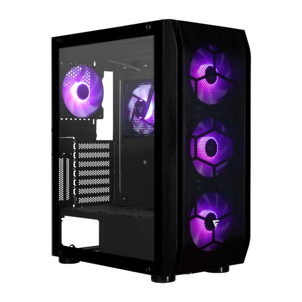 Game Factor CSG400 gabinete de computadora Midi Tower Negro - Imagen 2