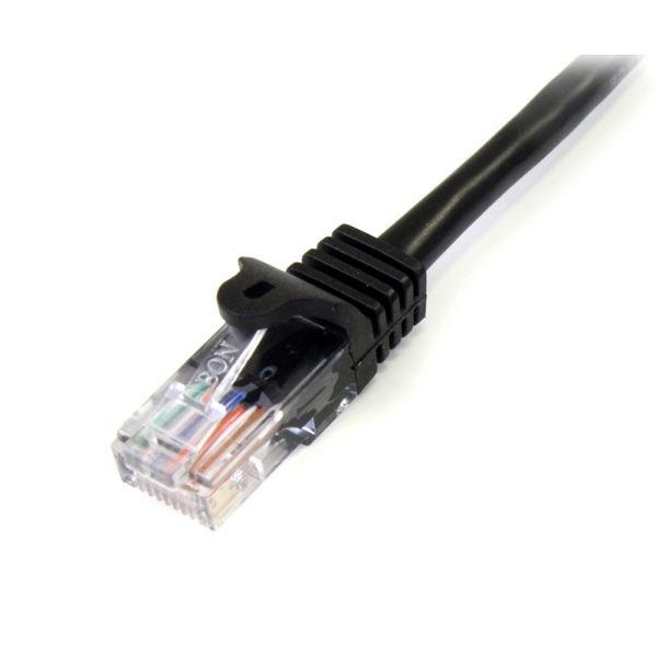 StarTech.com Cable de 3m Negro de Red Fast Ethernet Cat5e RJ45 sin Enganche - Cable Patch Snagless - Imagen 2