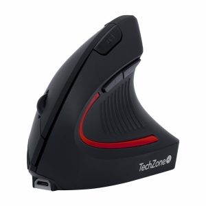 TechZone TZMOUINA-06 ratón Oficina RF Wireless + Bluetooth Óptico 1600 DPI