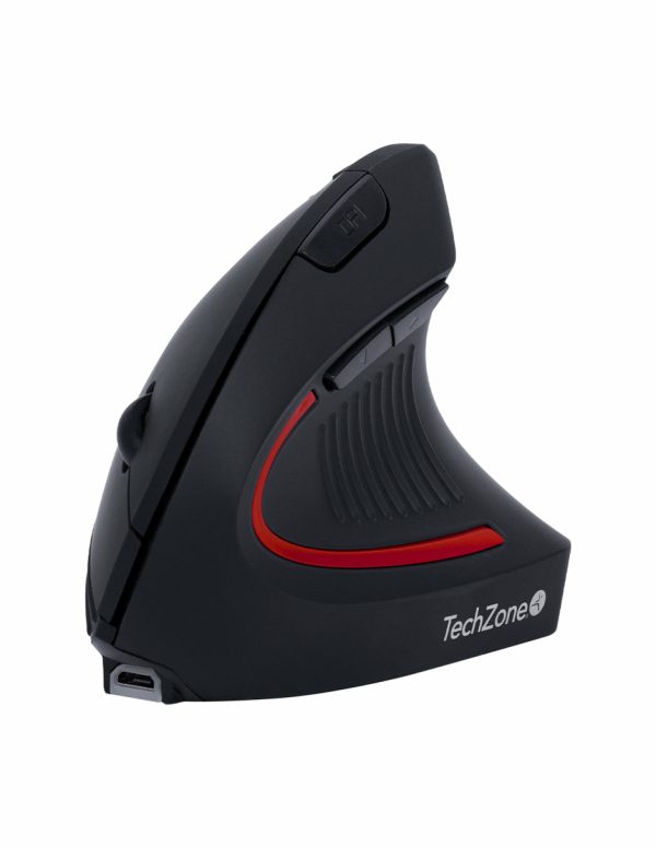 TechZone TZMOUINA-06 ratón Oficina RF Wireless + Bluetooth Óptico 1600 DPI