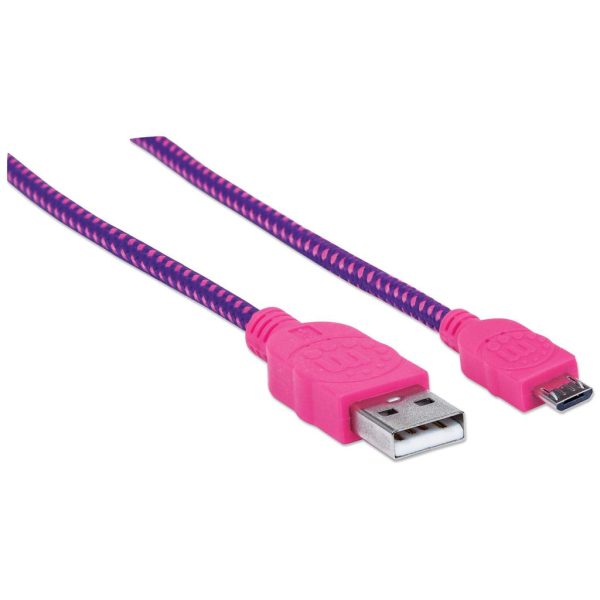 Manhattan Cable Micro-B USB de Alta Velocidad con recubrimiento textil - Imagen 2