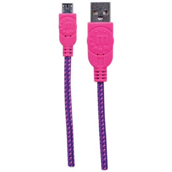 Manhattan Cable Micro-B USB de Alta Velocidad con recubrimiento textil - Imagen 4