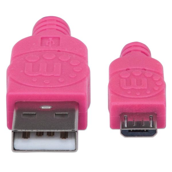 Manhattan Cable Micro-B USB de Alta Velocidad con recubrimiento textil - Imagen 3