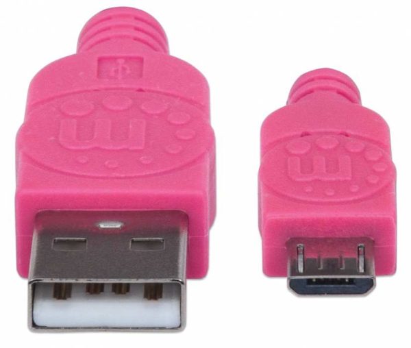 Manhattan Cable Micro-B USB de Alta Velocidad con recubrimiento textil - Imagen 3