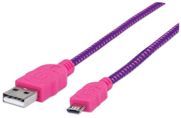 Manhattan Cable Micro-B USB de Alta Velocidad con recubrimiento textil