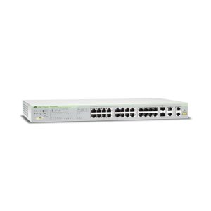 Allied Telesis AT-FS750/28PS-10 dispositivo de redes Gestionado Fast Ethernet (10/100) Energía sobre Ethernet (PoE) 1U Gris