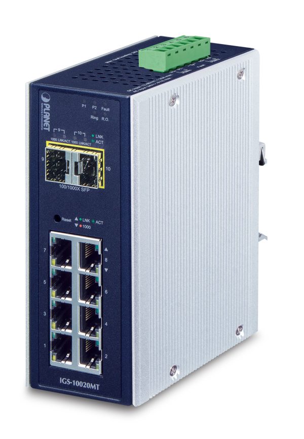PLANET IGS-10020MT dispositivo de redes Gestionado L2+ Gigabit Ethernet (10/100/1000) Negro - Imagen 2