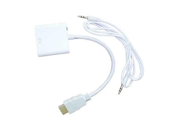 Naceb Technology NA-235 adaptador de cable de vídeo VGA (D-Sub) HDMI Tipo A (Estándar) Blanco - Imagen 3