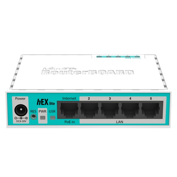 Mikrotik hEX lite enrutador Blanco - Imagen 2