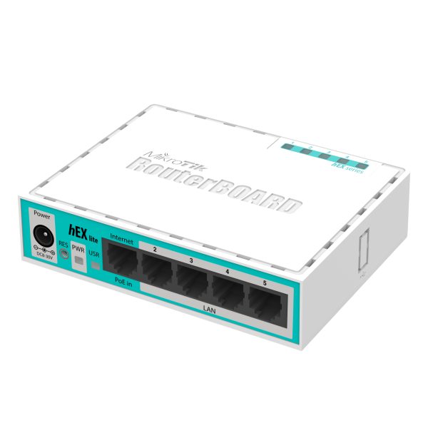 Mikrotik hEX lite enrutador Blanco - Imagen 3