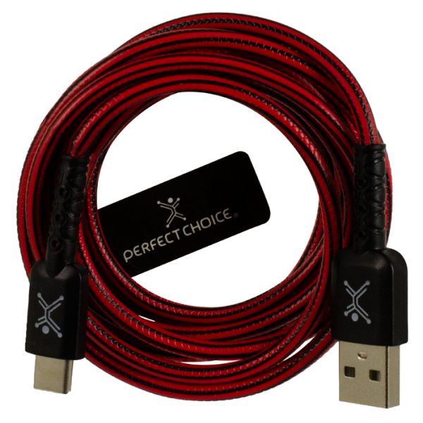 Perfect Choice PC-101727 cable USB 1.8 m USB A USB C Negro, Rojo - Imagen 2