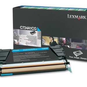 Lexmark C734A1CG cartucho de tóner 1 pieza(s) Original Cian