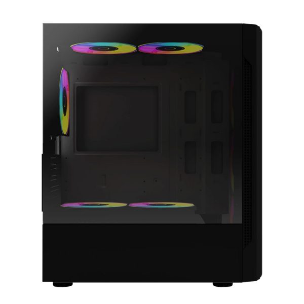 Balam Rush Dragonfly II Crystal GM745s Midi Tower Negro - Imagen 3