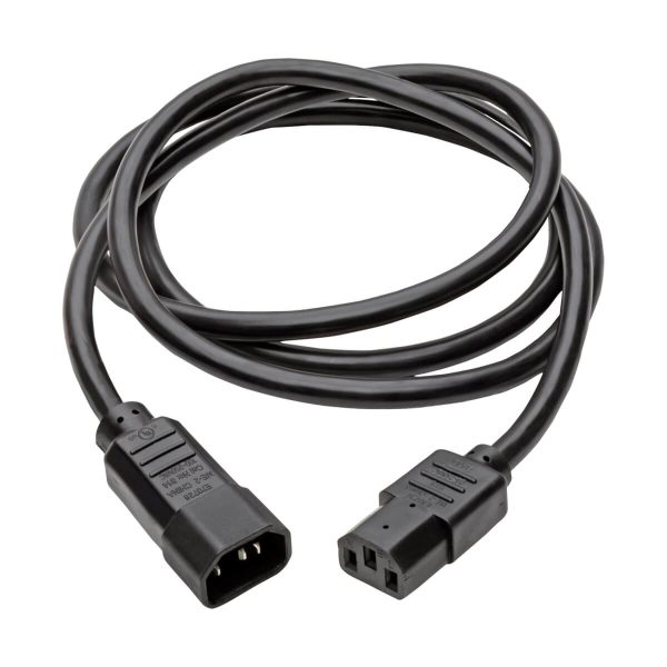 Tripp Lite P005-010 Cable de Alimentación para Servicio Pesado para PDU, C13 a C14 - 15A, 250V, 14 AWG, 3.05 m [10 pies], Negro - Imagen 2