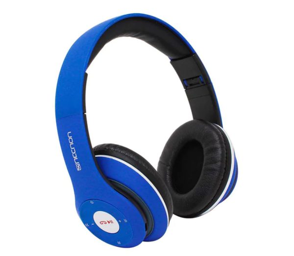 Necnon Audífonos Over-ear BT sonido HI-FI Modelo NBH-01 R - Auriculares Inalámbrico y alámbrico Diadema Llamadas/Música Bluetooth Azul - Imagen 2