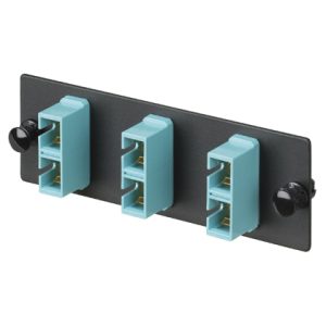 Panduit FAP3WAQDSCZ adaptador de fibra óptica SC 10 pieza(s) Negro, Azul