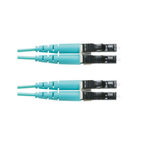 Panduit 1m LC - LC OM3 cable InfiniBand y de fibra óptica Color aguamarina