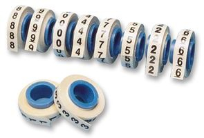 Panduit PMD-0-9 soporte para manguito de identificación de conductores Negro, Blanco 10 pieza(s)