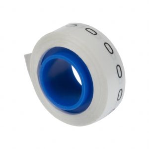 Panduit PMDR-0 soporte para manguito de identificación de conductores Negro, Blanco 1 pieza(s)
