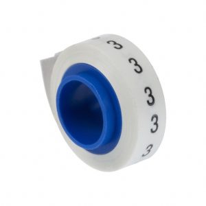 Panduit PMDR-3 soporte para manguito de identificación de conductores Negro, Blanco 1 pieza(s)