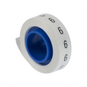 Panduit PMDR-6 soporte para manguito de identificación de conductores Negro, Blanco 1 pieza(s)
