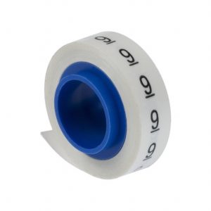 Panduit PMDR-9 soporte para manguito de identificación de conductores Negro, Blanco 1 pieza(s)