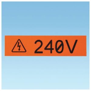 Panduit T100X000VWC-WH cinta para impresora de etiquetas Blanco sobre rojo