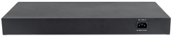 Intellinet 560993 dispositivo de redes No administrado L2 Gigabit Ethernet (10/100/1000) Energía sobre Ethernet (PoE) 1U Negro - Imagen 4