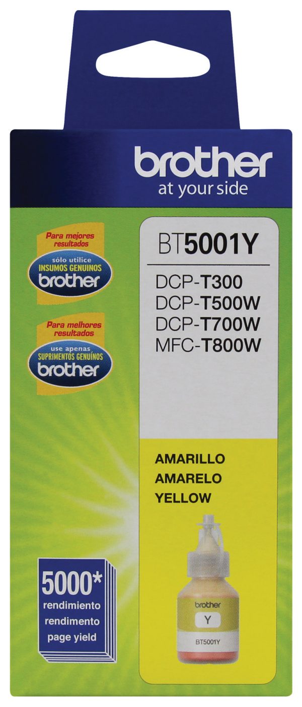Brother BT5001Y cartucho de tinta 1 pieza(s) Original Extra (Súper) alto rendimiento Amarillo - Imagen 4