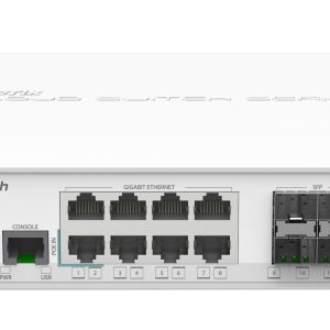Mikrotik CRS112-8G-4S-IN dispositivo de redes Gestionado L3 Gigabit Ethernet (10/100/1000) Energía sobre Ethernet (PoE) Blanco