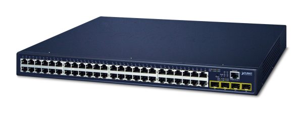 PLANET GS-4210-48T4S dispositivo de redes Gestionado L2/L4 Gigabit Ethernet (10/100/1000) 1U Azul - Imagen 2