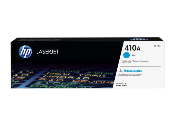 HP Cartucho de tóner original LaserJet 410A cian