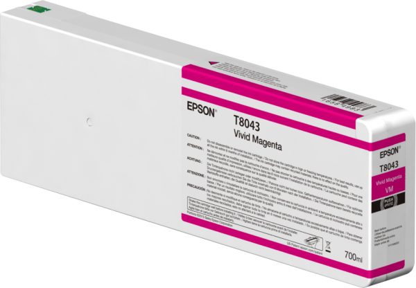 Epson Singlepack Vivid Magenta T804300 UltraChrome HDX/HD 700ml cartucho de tinta 1 pieza(s) Original - Imagen 2