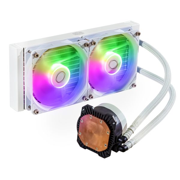Cooler Master MasterLiquid 240L Core ARGB White Procesador Kit de enfriamiento líquido 12 cm Blanco - Imagen 2