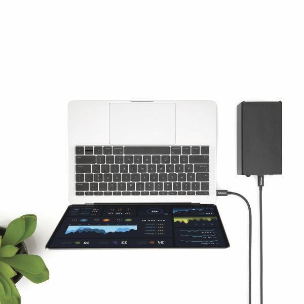 StarTech.com Cable Thunderbolt 3 Pasivo de 2m - 20Gbps - PD 100W - Video 4K - Cable Thunderbolt - Certificado Thunderbolt - Compatible con USB4 / Modo Alt DP - Thunderbolt 4 - USB 3.2 - USB-C - Imagen 4