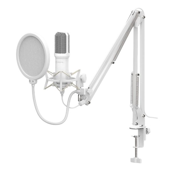 XZEAL Kit de MICROFONO C/SOPORTE XZ260 BLANCO. XZKMC1W. - Micrófono de estudio - Imagen 4