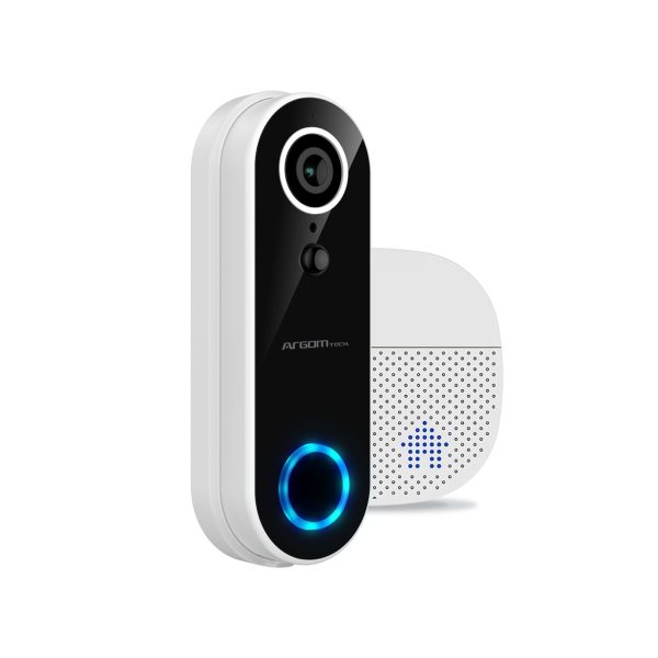 ArgomTech ARG-SV-8002WT kit de timbre Negro, Blanco