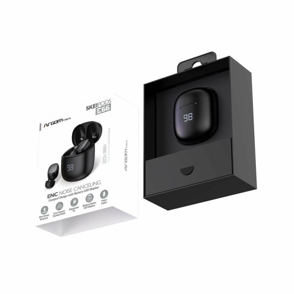 ArgomTech SkeiPods E66 Auriculares True Wireless Stereo (TWS) Intra auditivo Llamadas/Música/Deportes/Diario Bluetooth Negro - Imagen 3