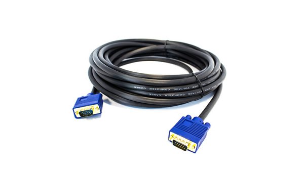 Vorago CAB-205 cable VGA 10 m VGA (D-Sub) Negro, Azul - Imagen 2