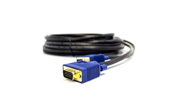 Vorago CAB-205 cable VGA 10 m VGA (D-Sub) Negro, Azul - Imagen 3