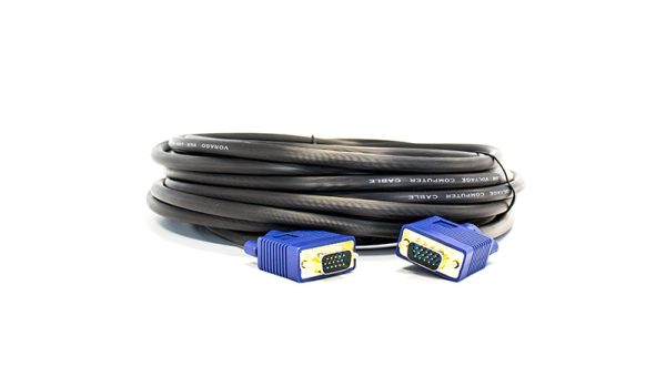 Vorago CAB-205 cable VGA 10 m VGA (D-Sub) Negro, Azul - Imagen 4