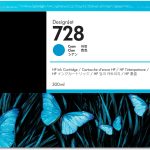 HP Cartucho de tinta DesignJet 728 cian de 300 ml